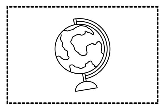 Back to School Globe Outline Icon: A Practical Asset for Educators and Designers