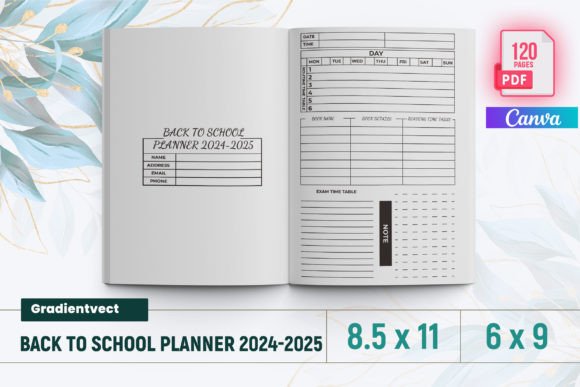 Back to School Planner 2024-2025 Canva