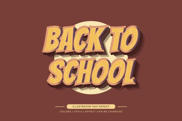 Back to School Text in Vintage Style