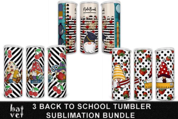Back to School Tumbler PNG Bundle Design