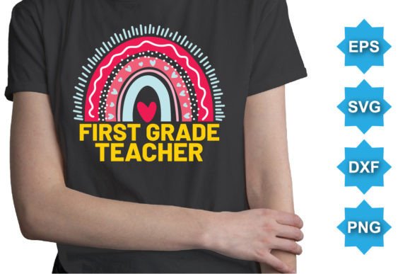 First Grade Teacher Happy Back to School Digital Cut Files: A Creative Resource for Educators & Crafters