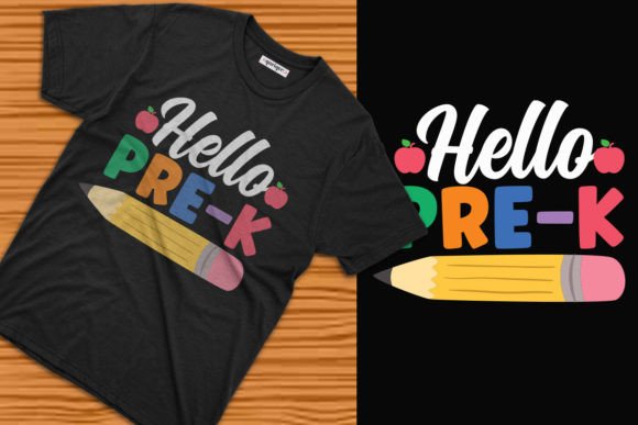 Hello Pre-k Back to School Tee Design
