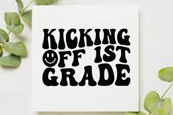 Retro Back to School T-Shirt Design, Kic