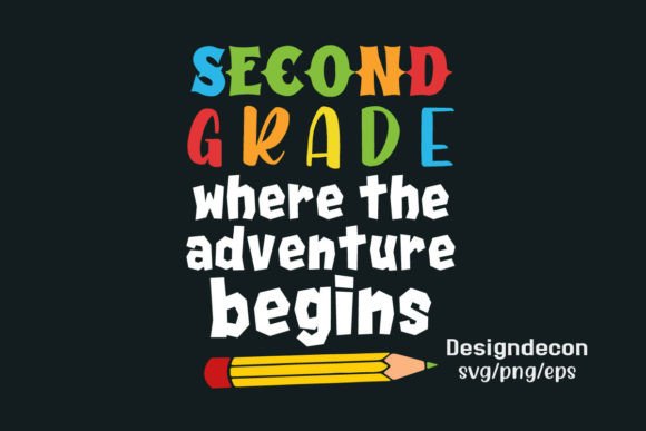 Second Grade Back to School T-shirt SVG: Smart Design Assets for Educators, Makers, and Small Businesses