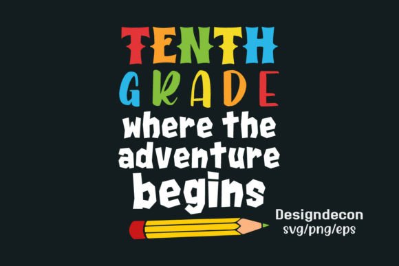 Tenth Grade Back to School T-shirt SVG