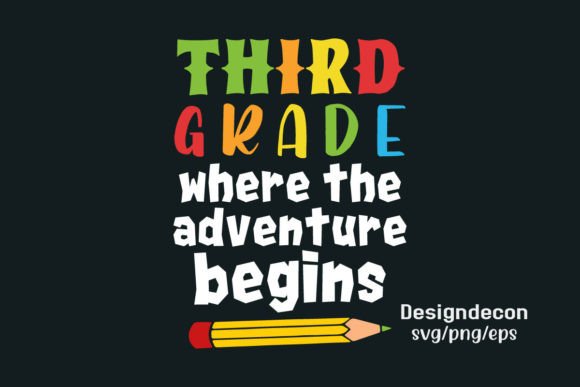Third Grade Back to School T-shirt SVG