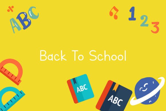 Yellow Background Back to School: A Practical, Ready-to-Use Design Resource for Educators and Creators